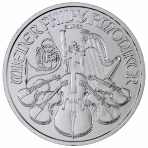2021 Austria 1 oz Silver Philharmonic €1.50 Coin GEM BU