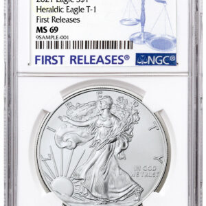 2021 American Silver Eagle Type 1 NGC MS69 FR