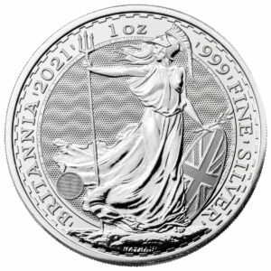 2021 Great Britain Silver Britannia 1 oz Silver £2 Coin GEM BU