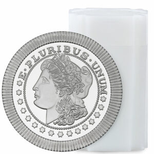 Roll of 20 - SilverTowne Mint Morgan Dollar Replica Stackable Medallions 1 oz Silver GEM BU