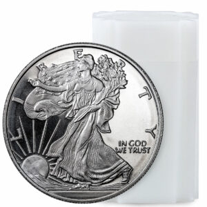 Roll of 20 - Highland Mint Walking Liberty 1 oz Silver Round GEM BU