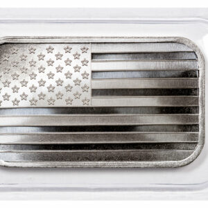 SilverTowne Mint American Flag Design Prooflike 1 oz Silver Bar
