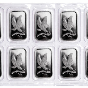 Lot of 10 - SilverTowne Mint Eagle Design 1 oz Silver Bar GEM