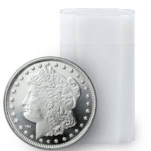 Roll of 20 - Highland Mint Morgan Dollar Design 1 oz Silver Round