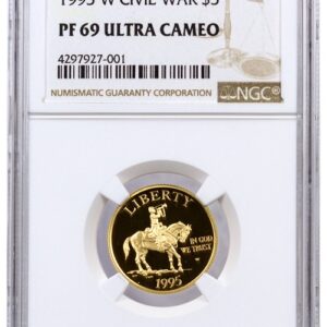 1995-W Civil War Battlefields $5 Gold Commemorative Proof NGC PF69 UC