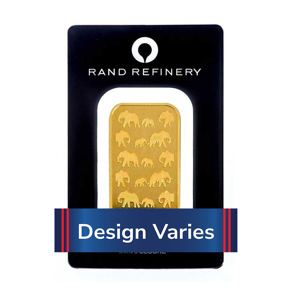 1-oz Rand Refinery Gold Bar .9999 Fine Sealed in Assay - ModernCoinMart