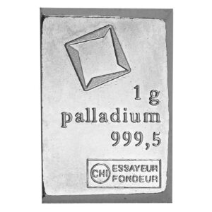 1 Gram Valcambi Suisse .9995 Fine Palladium CombiBar Fractional Bars