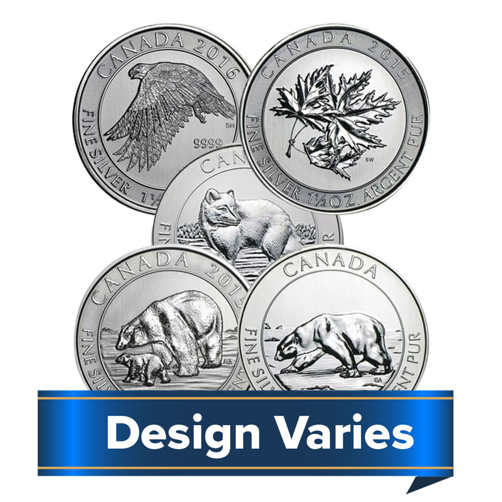 Random Date Canada $8 1.5-oz Silver Wildlife Coins Impaired