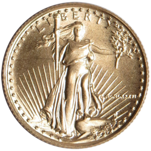 1986 $5 1/10-oz American Gold Eagle GEM BU