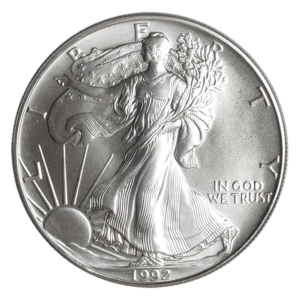 1992 $1 1-oz American Silver Eagle GEM BU