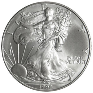 1999 $1 1-oz American Silver Eagle GEM BU