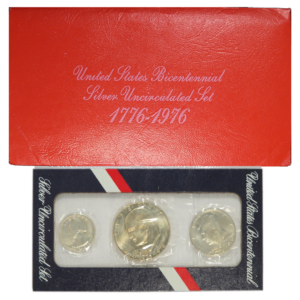 3pc Set - 1976 UNC Silver U.S. Bicentennial