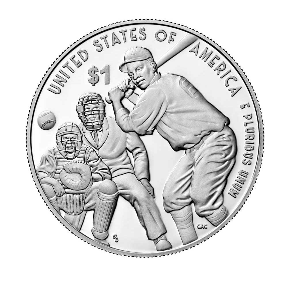 2022-P Negro Leagues Baseball with Privy Commemorative Silver Dollar Proof  Coin in its Original Government Packaging