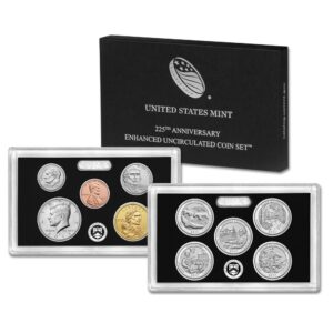 2017 U.S. 225th Anniversary Enhanced Uncirculated Coin Set GEM Specimen OGP
