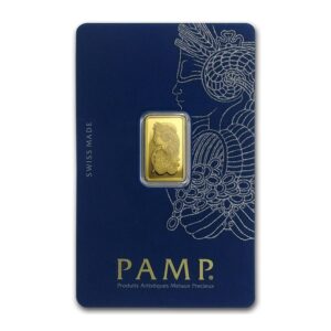 PAMP Fortuna 2.5 g Gold Bar In Assay