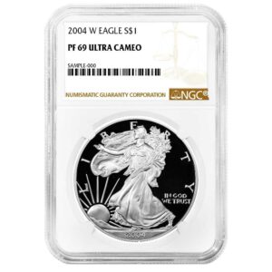 2004-W $1 1-oz Proof American Silver Eagle NGC PF69 UC