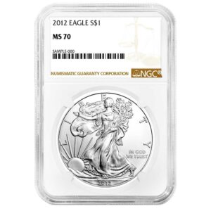 2012 American Silver Eagle NGC MS70