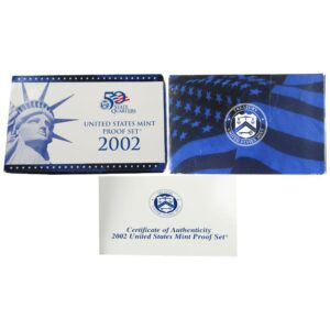 2002-S U.S. Proof Coin Set GEM Proof OGP