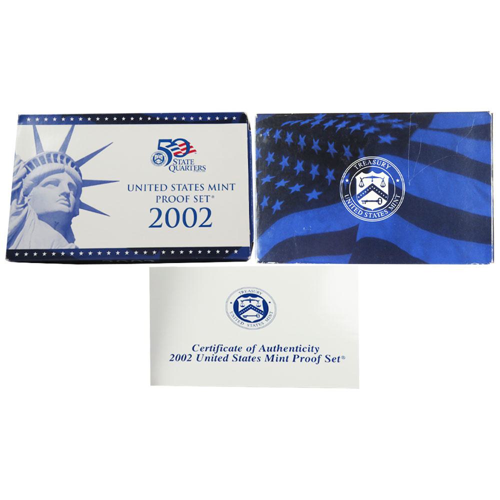 2002-S U.S. Proof Coin Set GEM Proof OGP