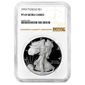 1993-P Proof American Silver Eagle NGC PF69 UC