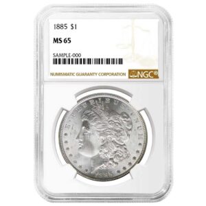 1885 Morgan Silver Dollar NGC MS65