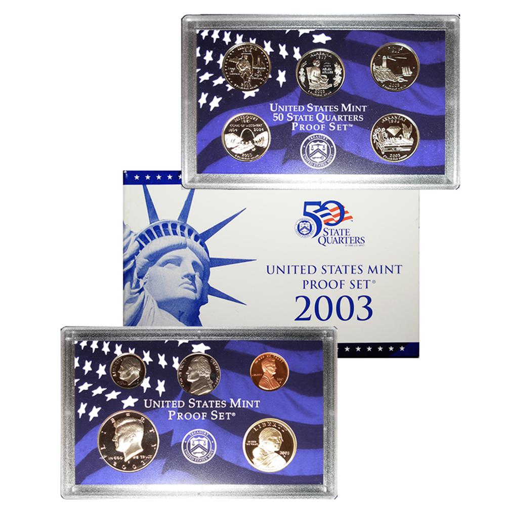 2003-S U.S. Proof Coin Set GEM Proof OGP
