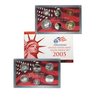 2005-S U.S. Silver Proof Coin Set GEM Proof OGP
