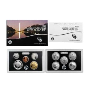 2018-S U.S. Silver Proof Coin Set GEM Proof