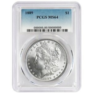 1889 Silver Morgan Dollar PCGS MS64