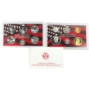 2003-S U.S. Silver Proof Coin Set GEM Proof OGP