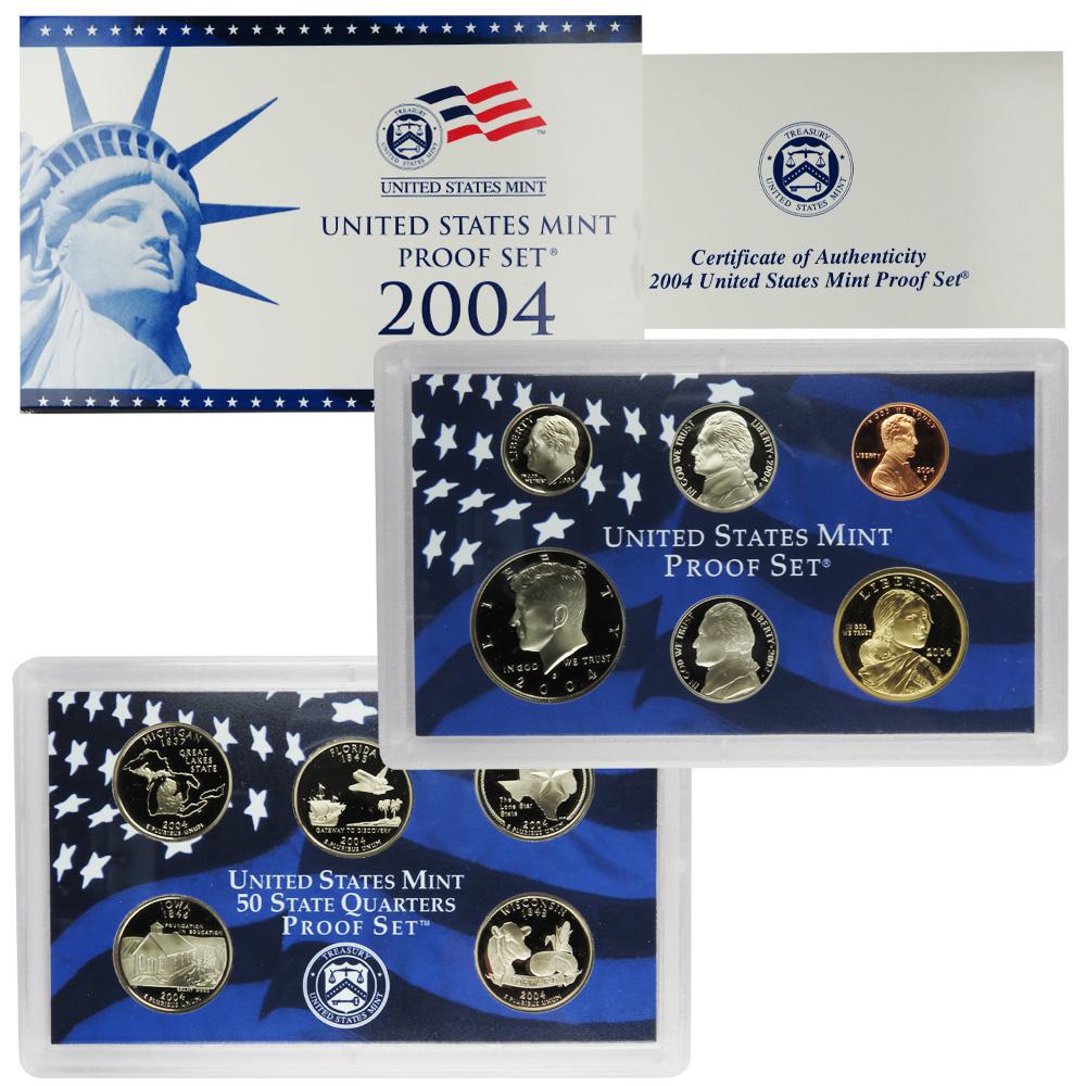 2004-S U.S. Proof Coin Set GEM Proof OGP