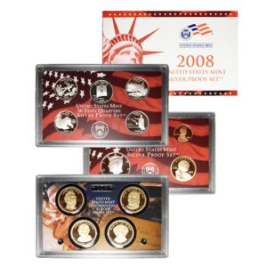 2008-S U.S. Silver Proof Coin Set GEM Proof OGP