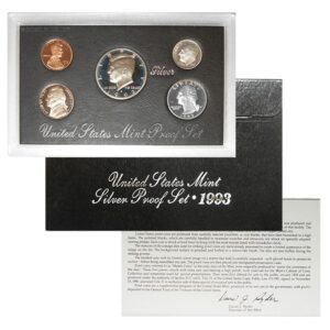 1993-S U.S. Silver Proof Coin Set GEM Proof OGP
