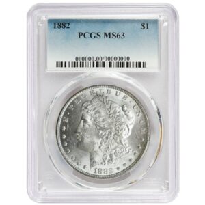 1882 Morgan Silver Dollar PCGS MS63