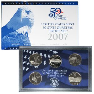 2007-S U.S. 50 State Quarter Proof Set GEM Proof OGP