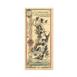2023 10 Aurum South Dakota Goldback Gold Foil Note