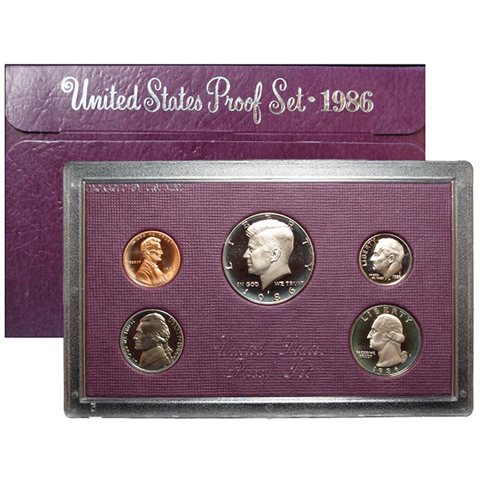 1986-S U.S. Proof Coin Set GEM Proof OGP