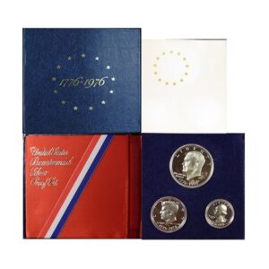 3-Coin Set - 1976-S U.S. Silver Bicentennial Proof Set GEM Proof OGP