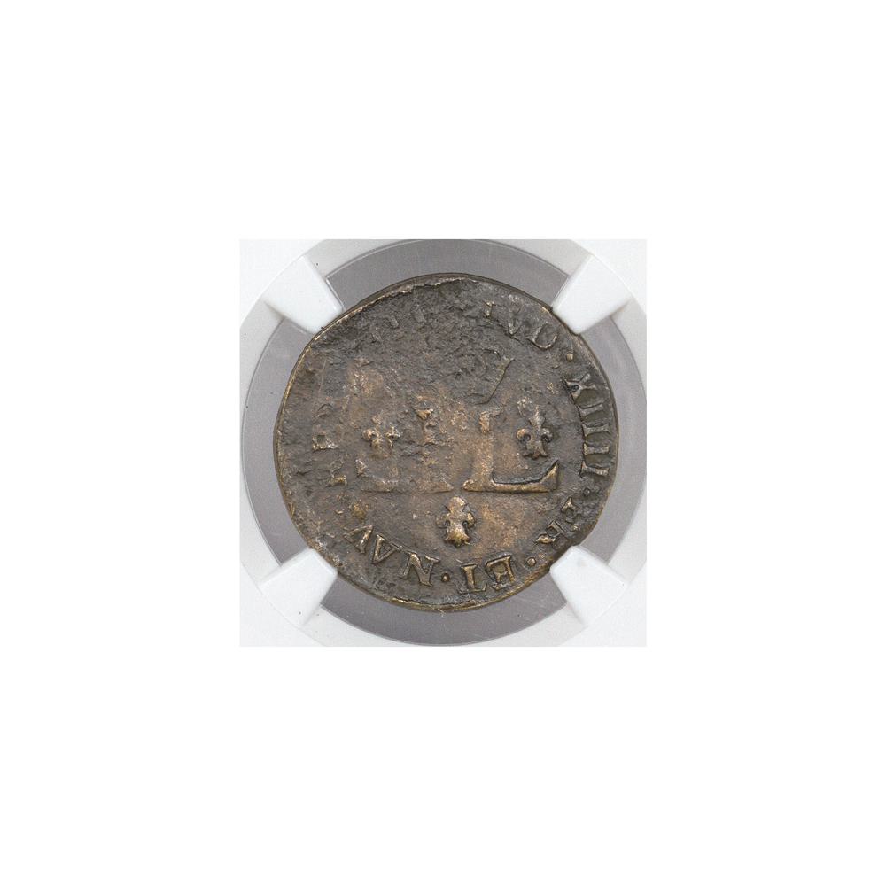 1711-D France Billon 30 Denier - NGC Genuine (Story Vault)