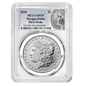 2024 $1 Morgan Silver Dollar PCGS MS70 FS Morgan Label