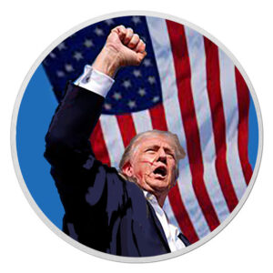 1-oz Sunshine Trump Fight Colorized .999 Fine Silver Round