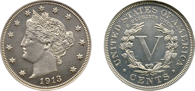 The obverse and reverse side of the Liberty Head Nickel
