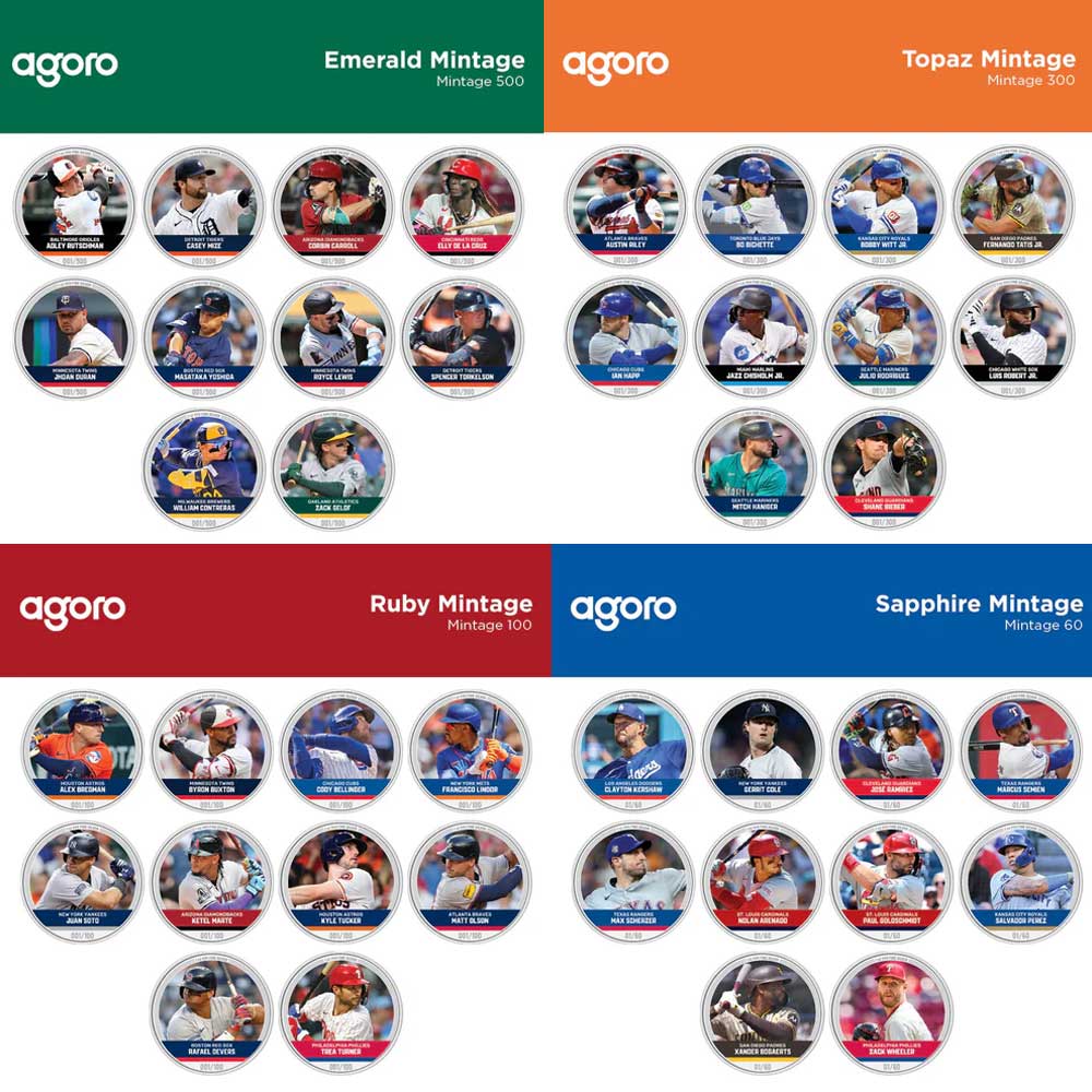 2024 Major League Baseball MLB Trading Cards 2pc Set in Sealed Box By Agoro  Officially Licensed