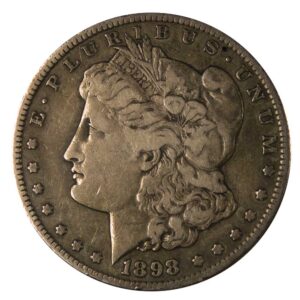 1898-S Morgan Dollar Better Date Average Circulated 90% Silver Coin