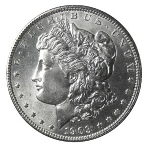 1903 Morgan Dollar 90% Silver Coin BU
