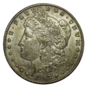 1897-S $1 Morgan Dollar Better Date Toned 90% Silver