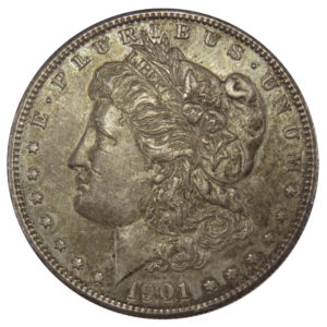 1901-S Morgan Dollar Average Circulated Toned Better Date Silver Coin