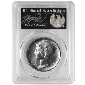 2017 $25 1-oz Palladium Eagle PCGS MS70 First Day of Issue Cleveland Signature