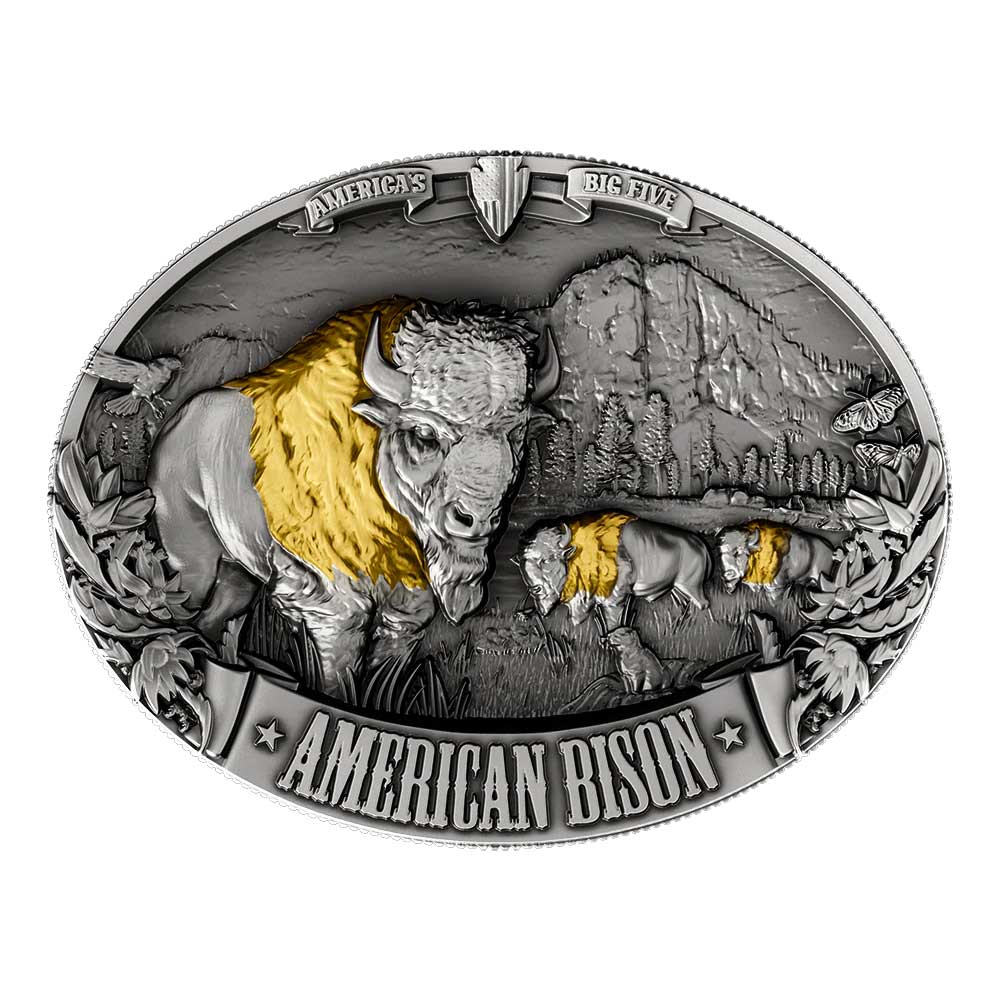 Samoa 2025 $10 5-oz American Bison Silver Antiqued & Gold Gilded w/ Box &  COA - ModernCoinMart