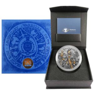 Niue 2025 $5 2-oz Hannibal High Relief Silver Antiqued & Gold Gilded w/ OGP & COA